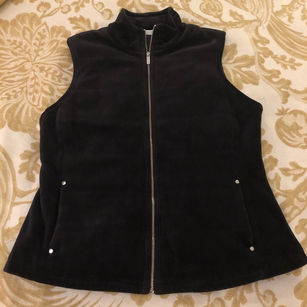 Liz Claiborne quilted velveteen vest
